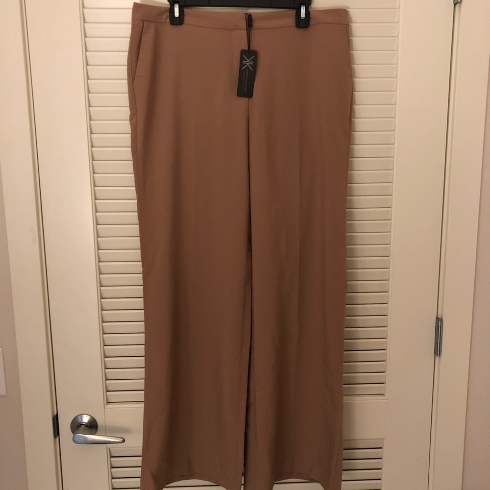 Kardashian Kollection camel slacks
